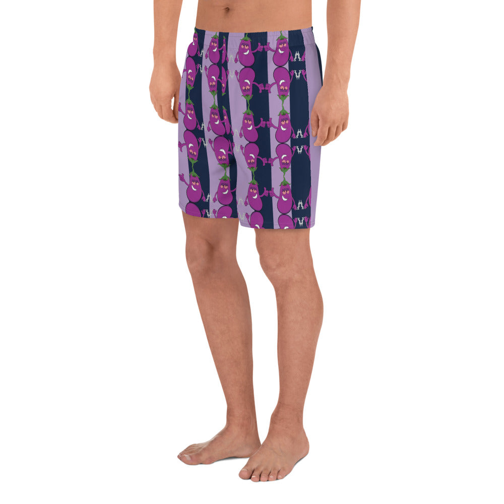 Stoner Veg-geez Eggplant Recycled Athletic Shorts