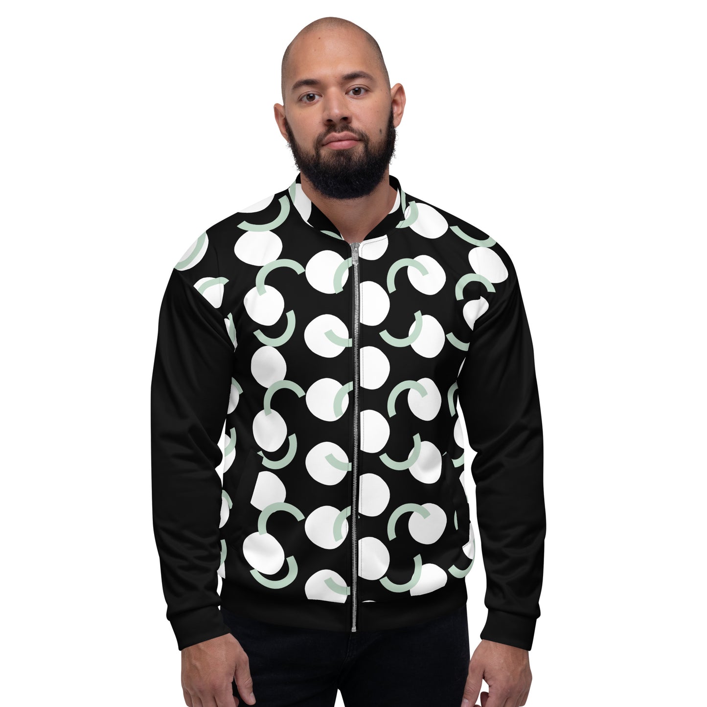 Geo Circle Unisex Bomber Jacket