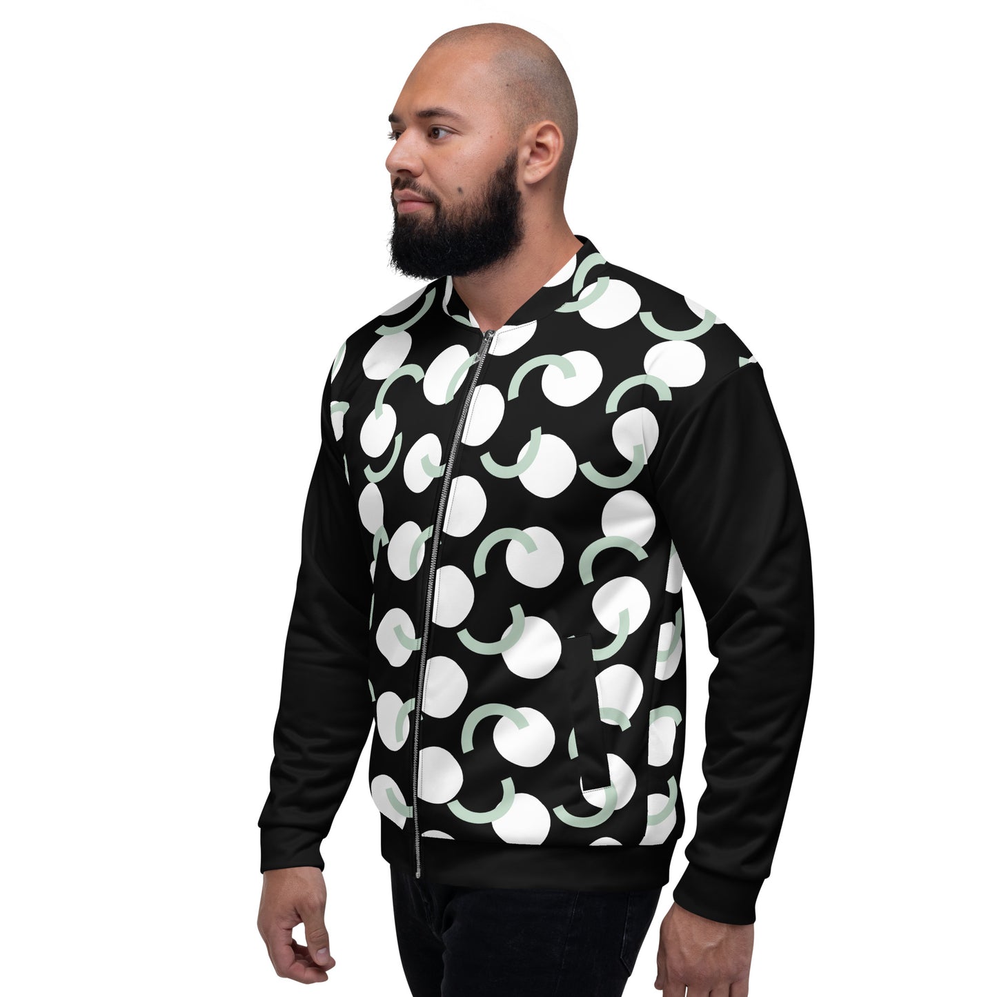 Geo Circle Unisex Bomber Jacket