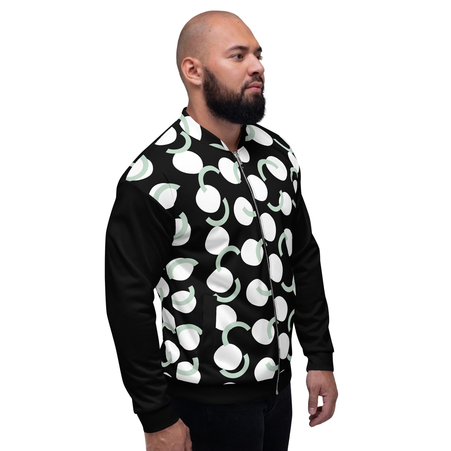 Geo Circle Unisex Bomber Jacket