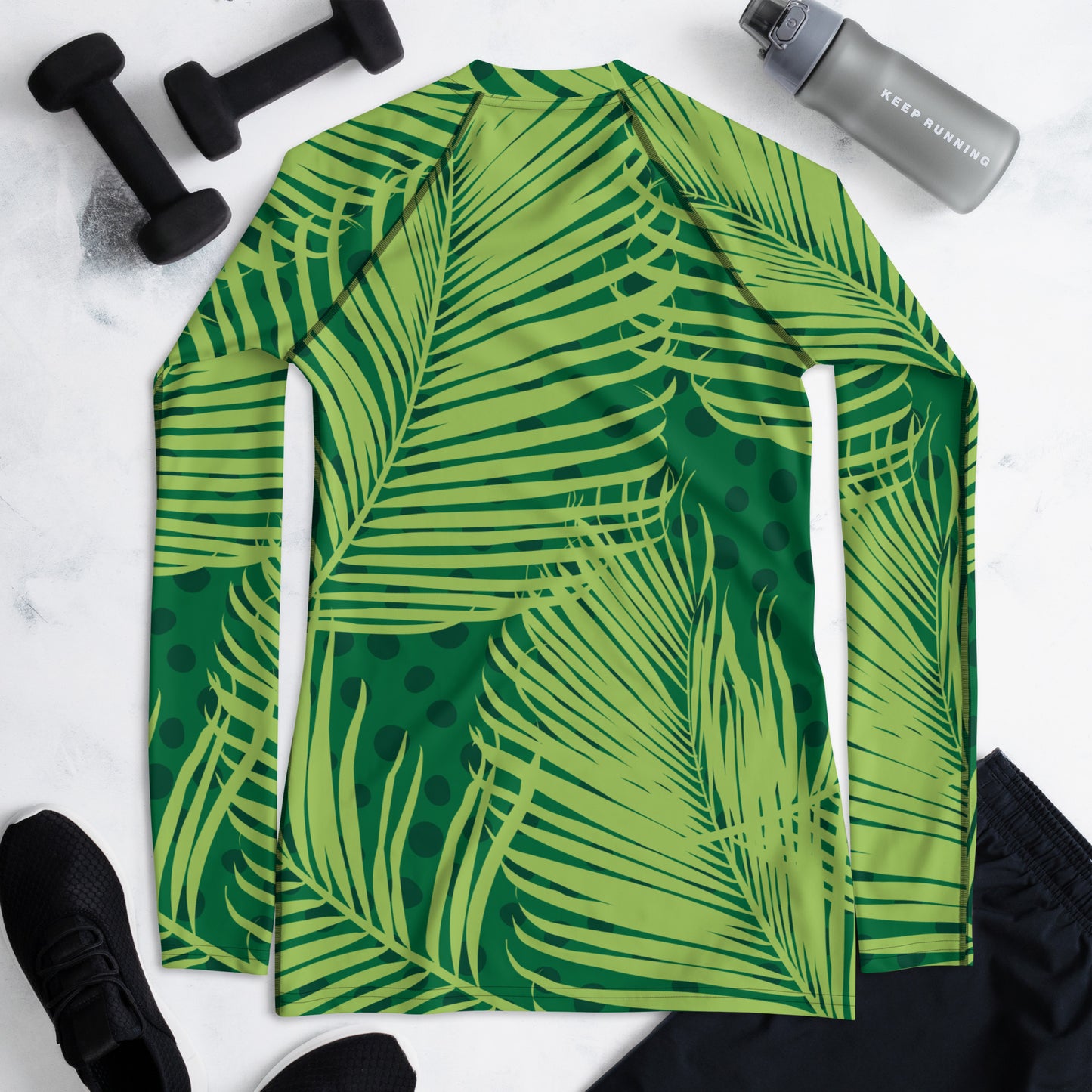 Abstract Leaves Rash Guard