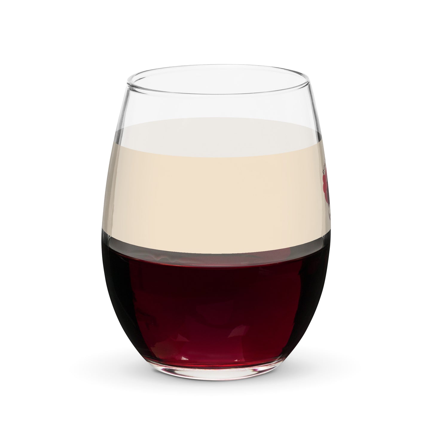 Dog Mom Stemless Wine Glass