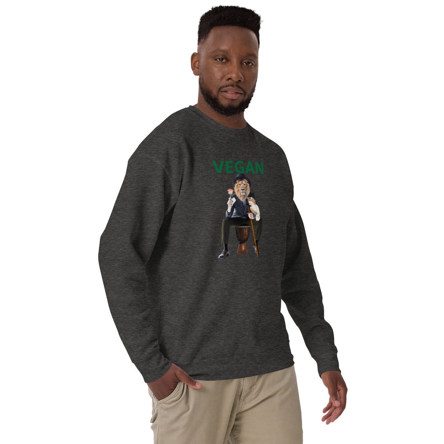 Vegan Lion Unisex Premium Sweatshirt