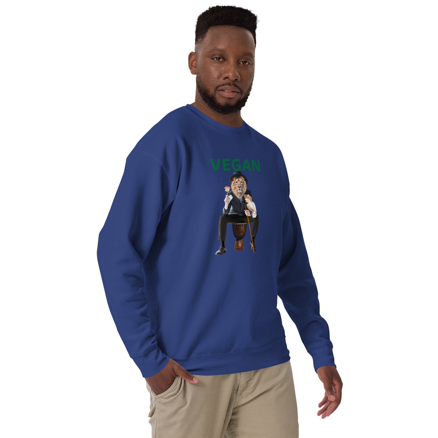 Vegan Lion Unisex Premium Sweatshirt