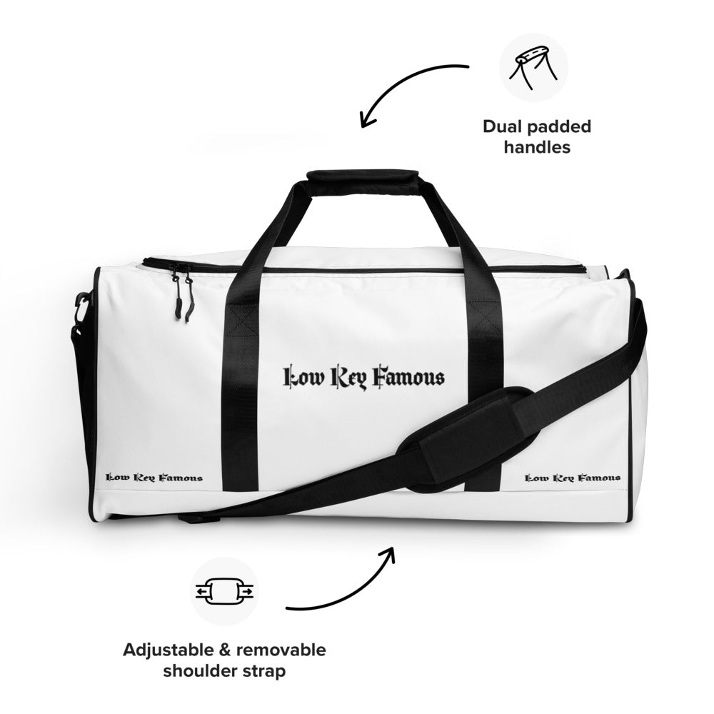 White Low Key Famous Duffle bag