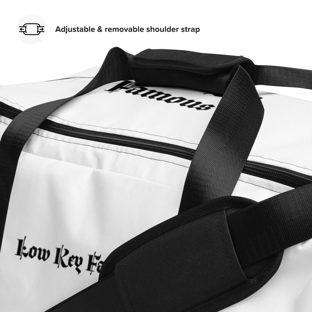 White Low Key Famous Duffle bag