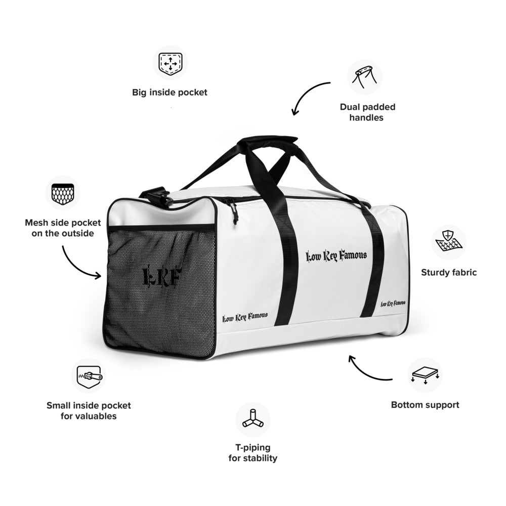 White Low Key Famous Duffle bag