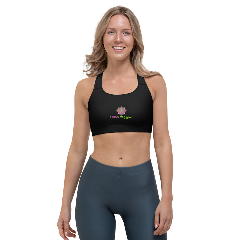 Stoner Veg-geez Sports Bra