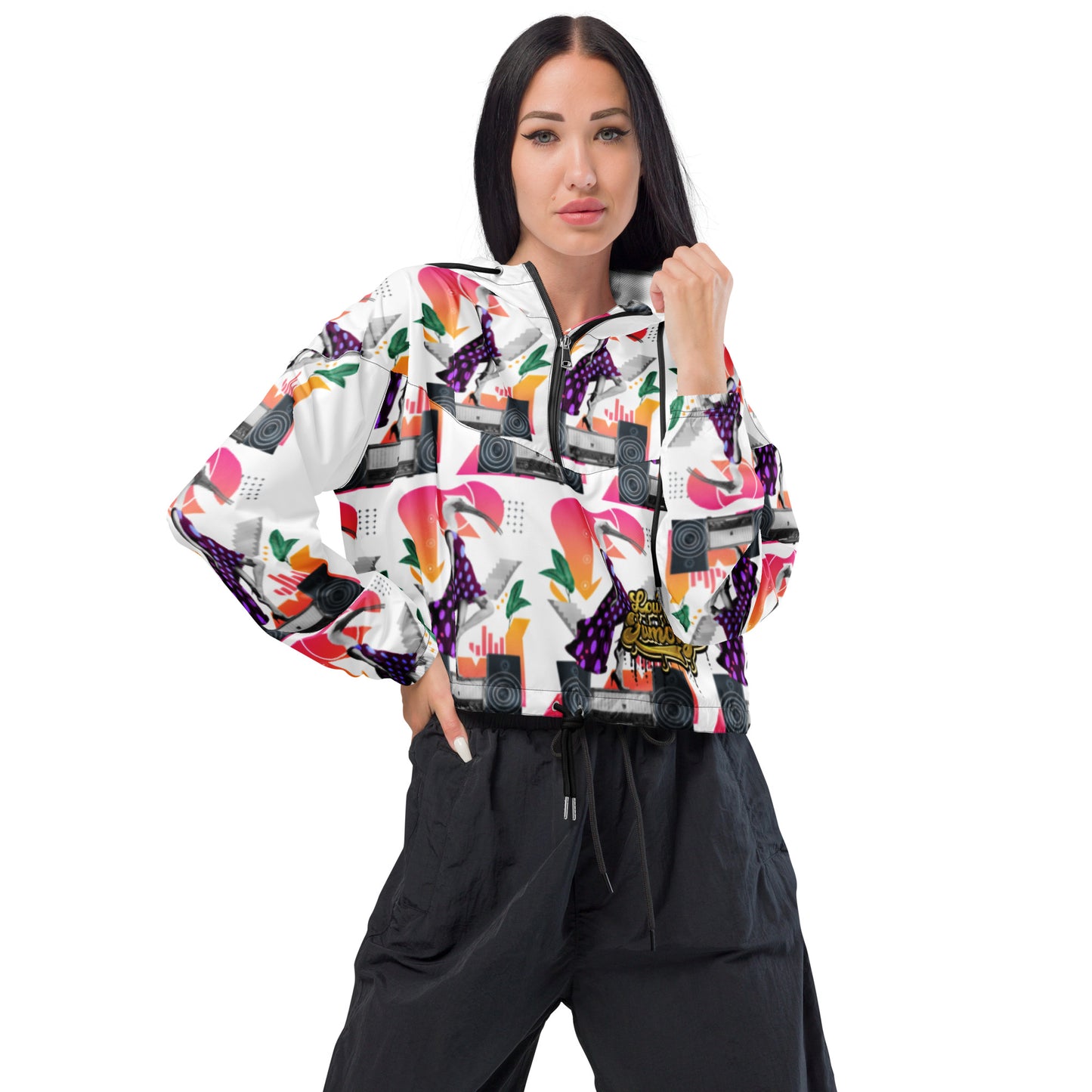 Low Key Famous Cropped Windbreaker