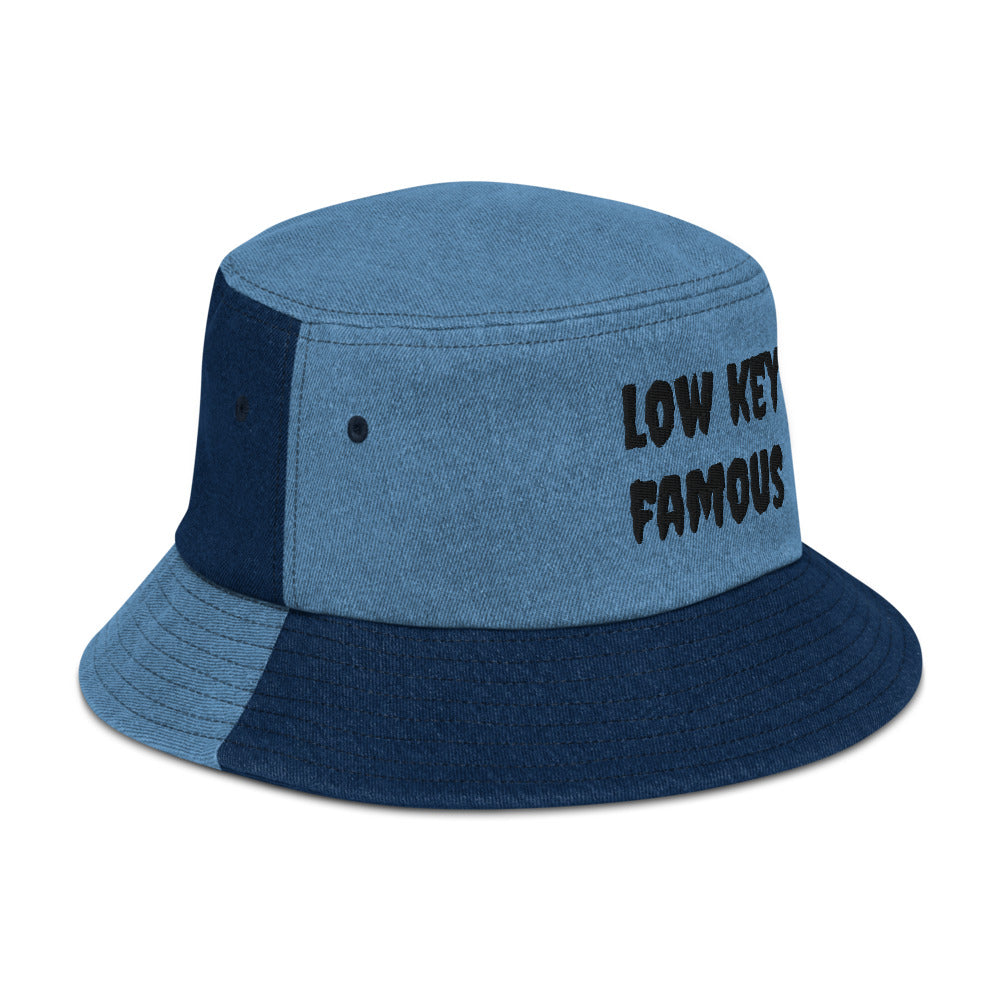 Low Key Famous Denim bucket hat