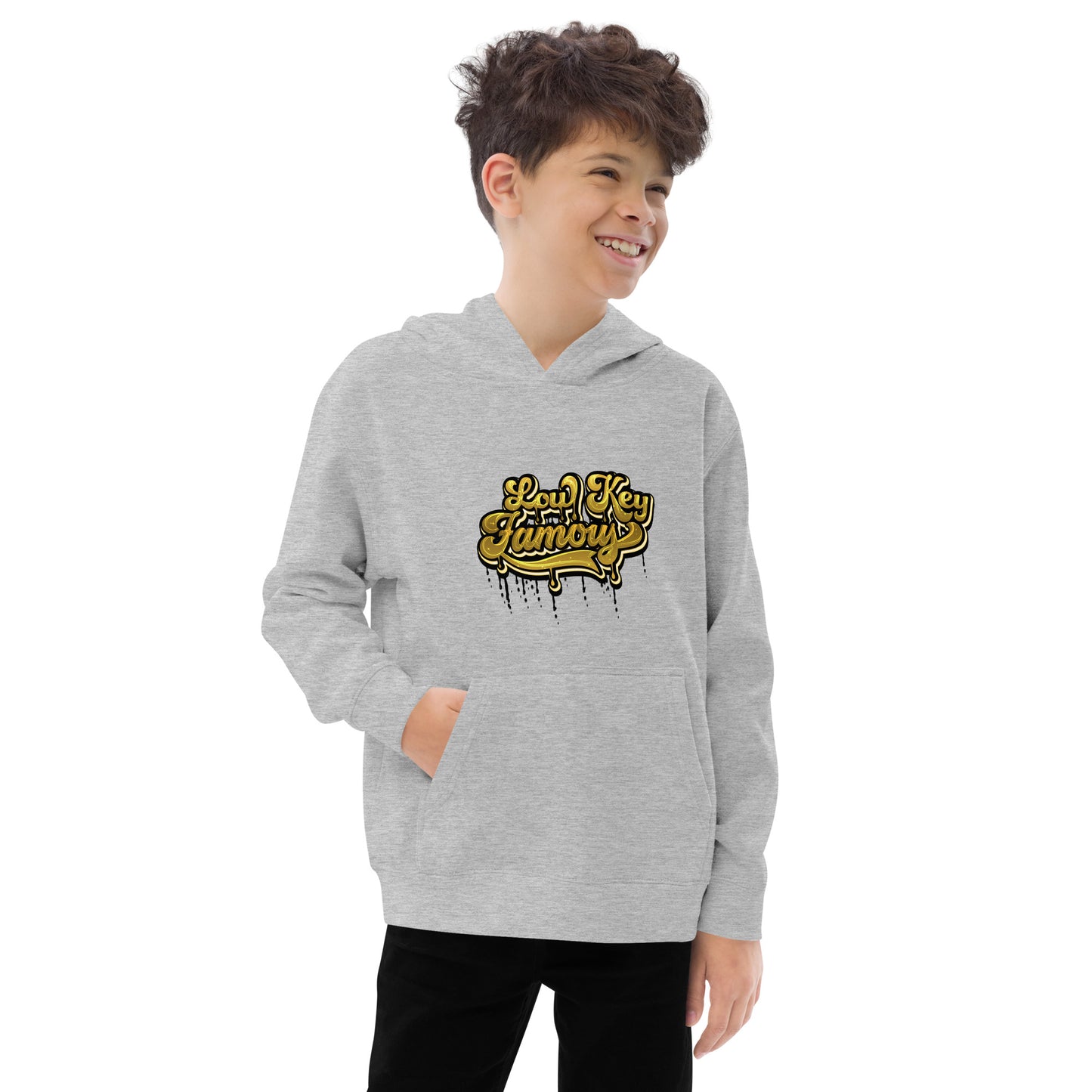 Low Key Famous Kids Fleece Hoodie