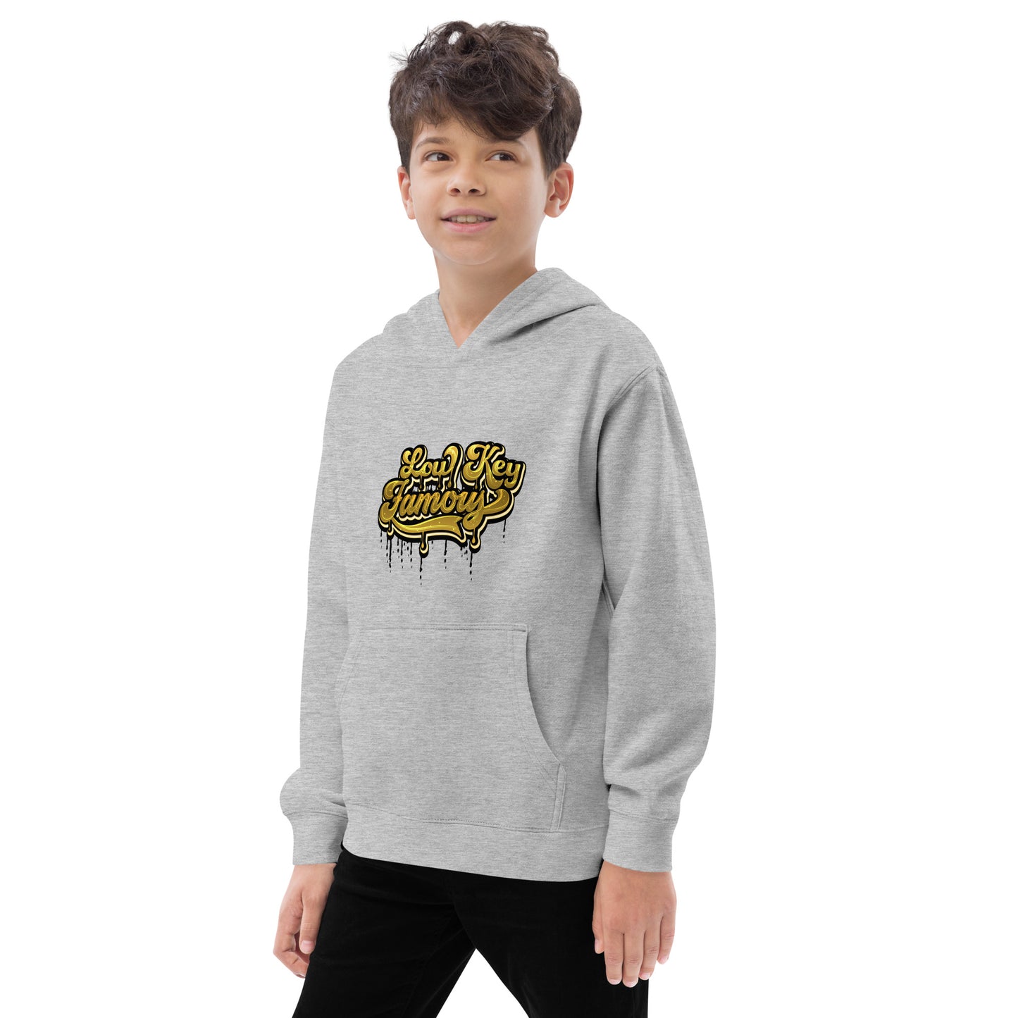 Low Key Famous Kids Fleece Hoodie