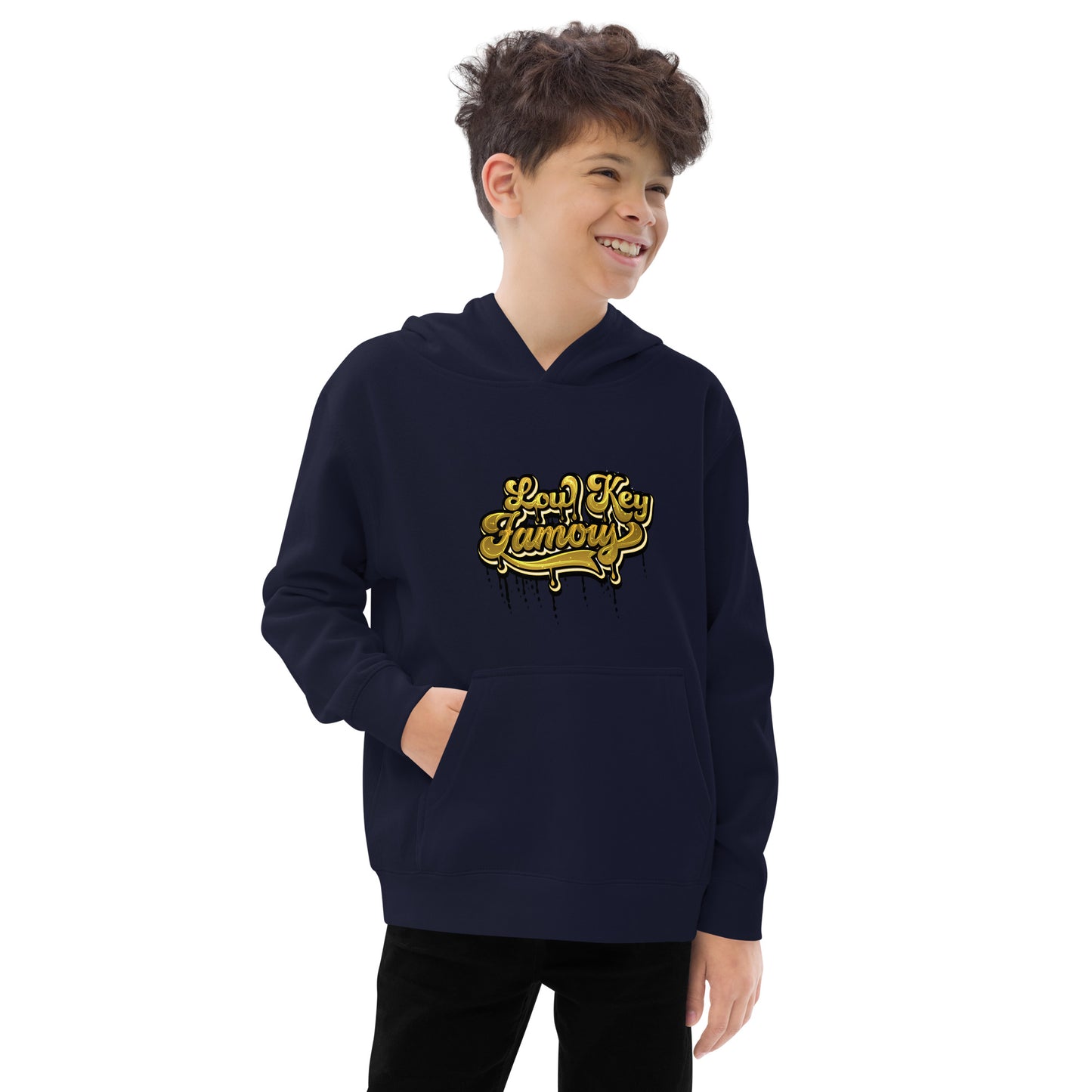 Low Key Famous Kids Fleece Hoodie