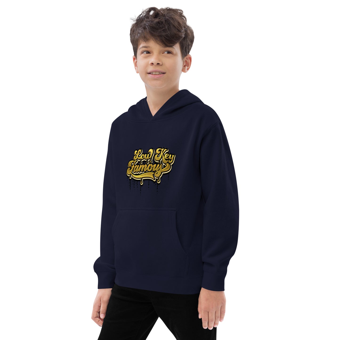 Low Key Famous Kids Fleece Hoodie