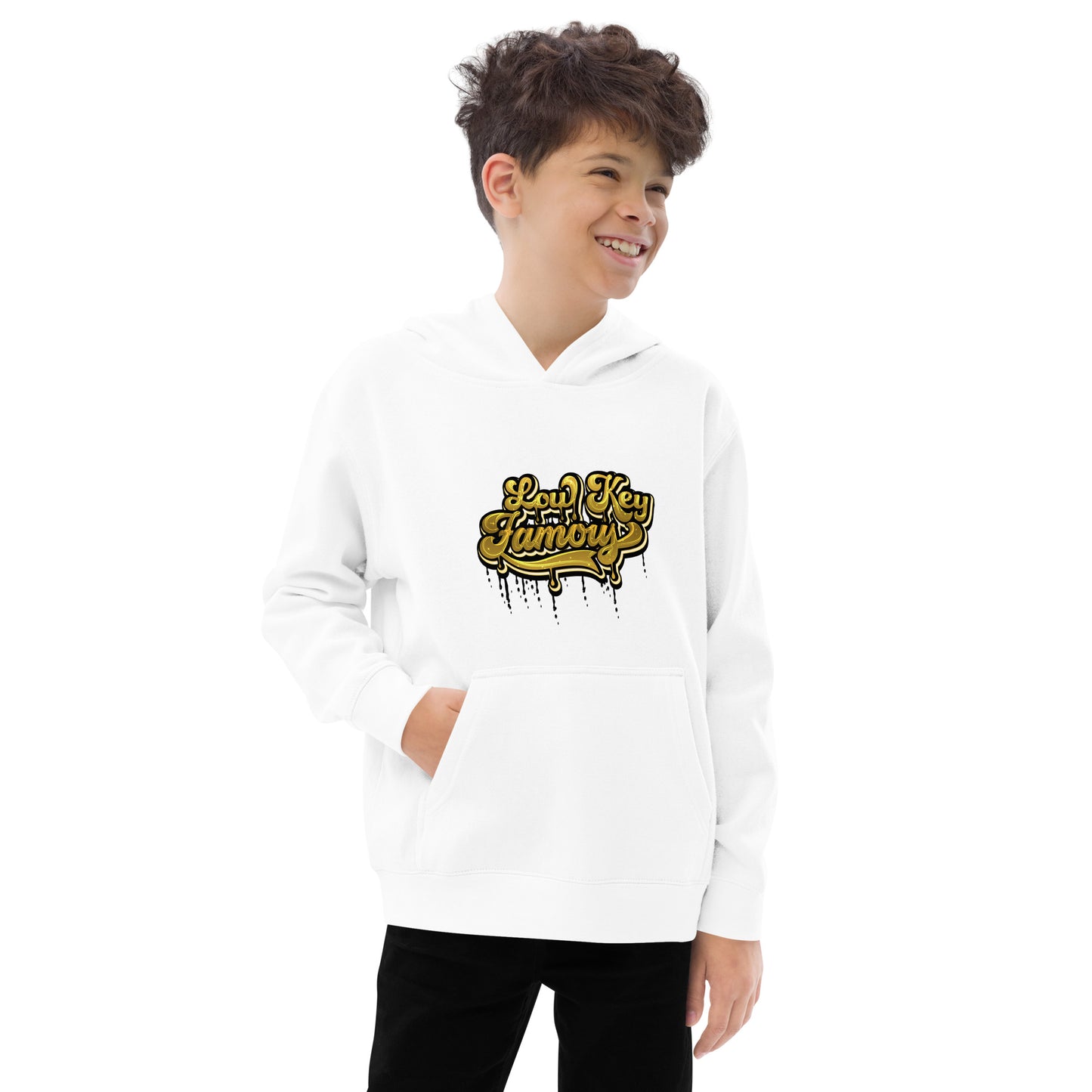 Low Key Famous Kids Fleece Hoodie