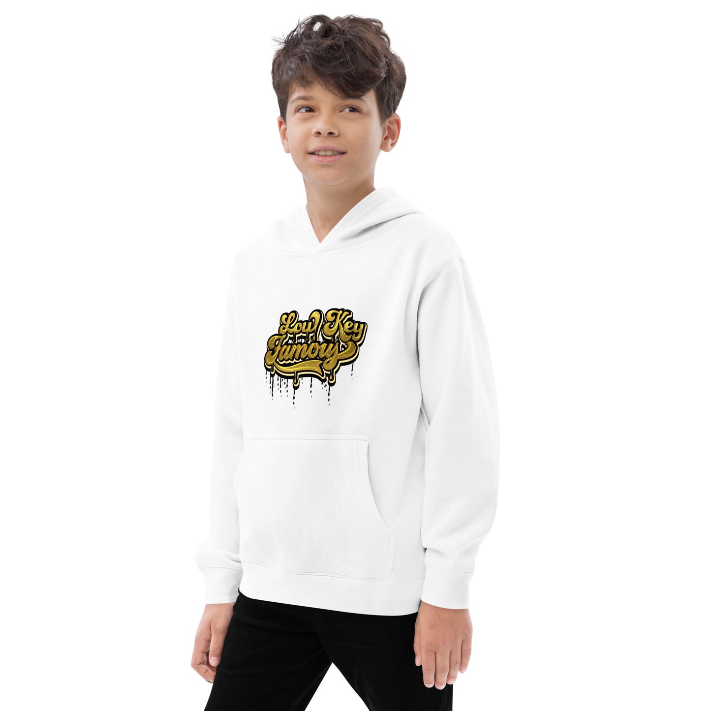 Low Key Famous Kids Fleece Hoodie