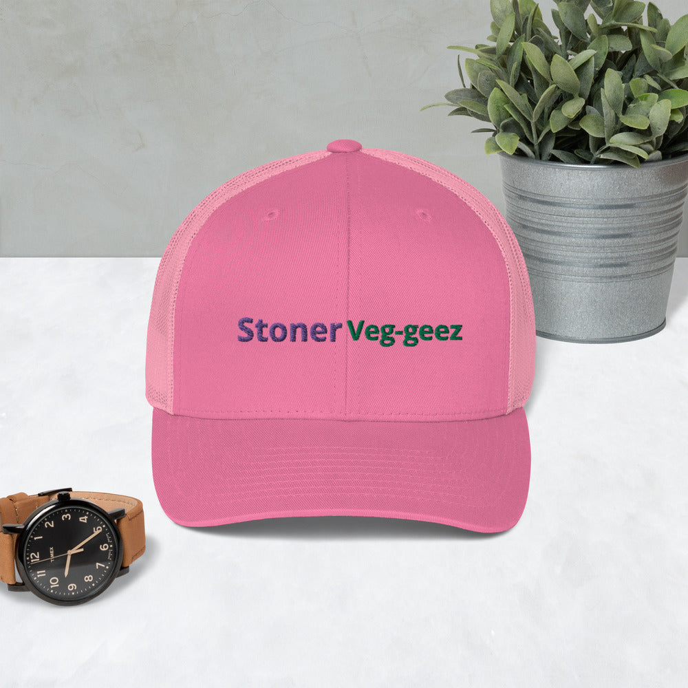 Stoner Veg-geez Trucker Cap