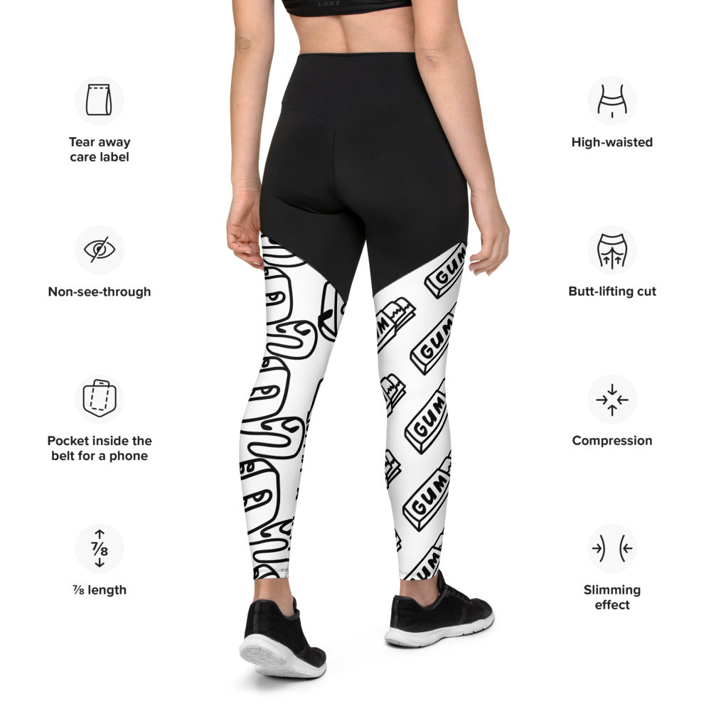 Stoner Vegan 90's Inspired Sports Leggings