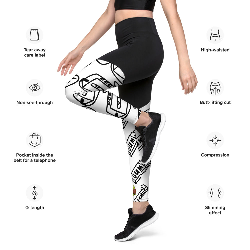 Stoner Vegan 90's Inspired Sports Leggings