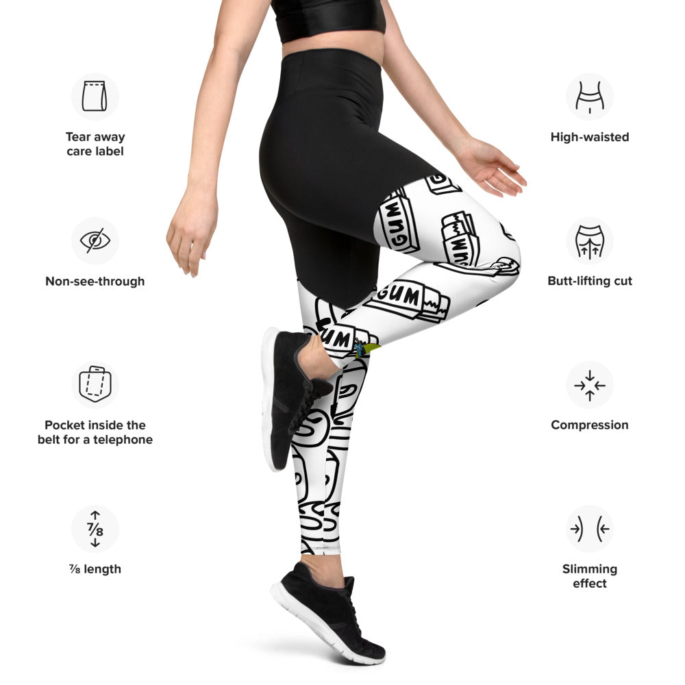 Stoner Vegan 90's Inspired Sports Leggings