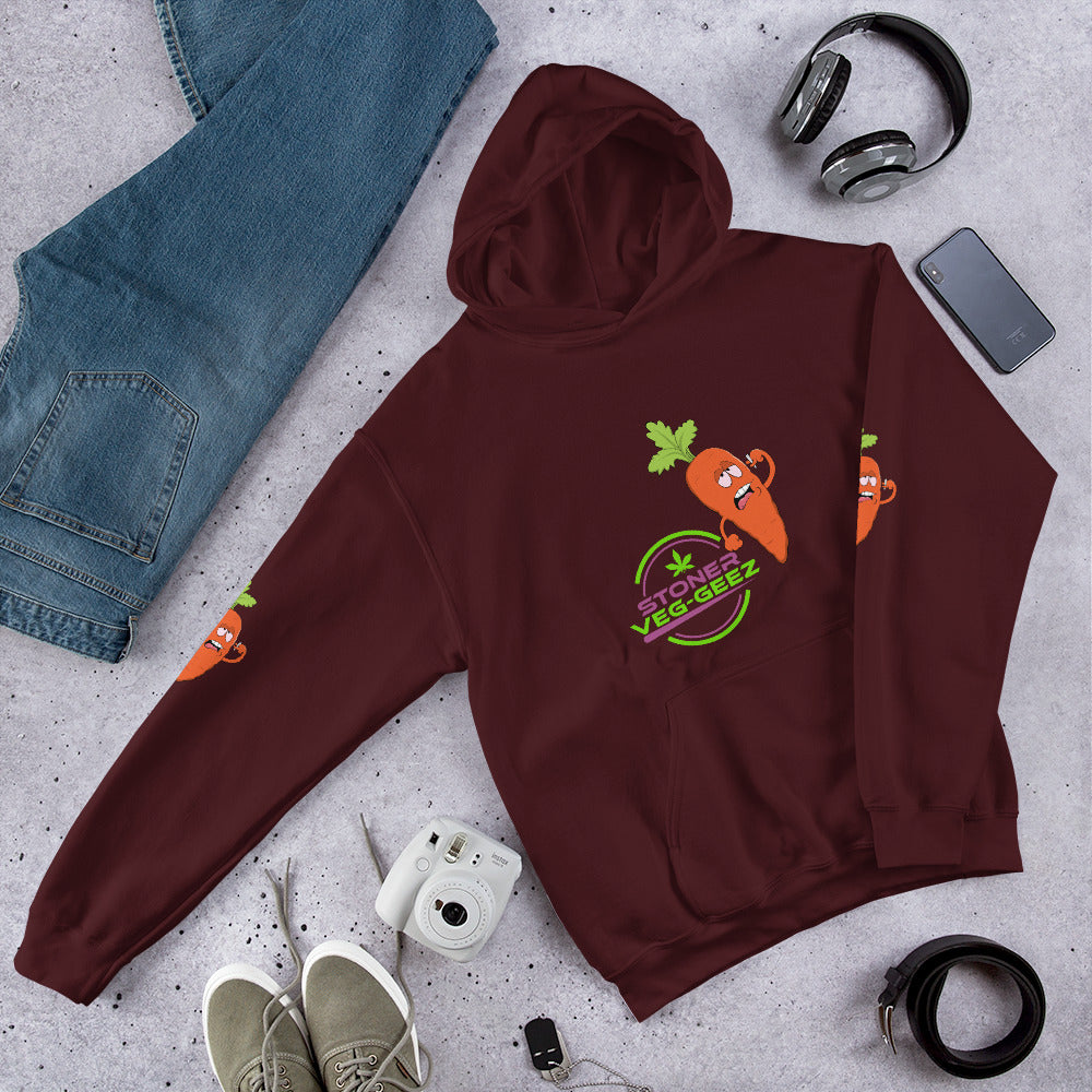 Stoner Veg-geez Carrot Hoodie