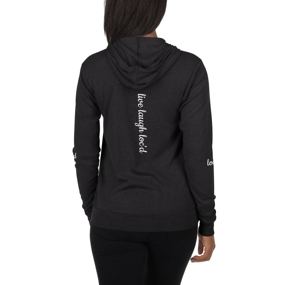 Live Laugh Loc'd Unisex Zip Hoodie