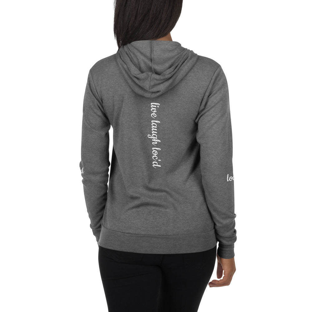 Live Laugh Loc'd Unisex Zip Hoodie