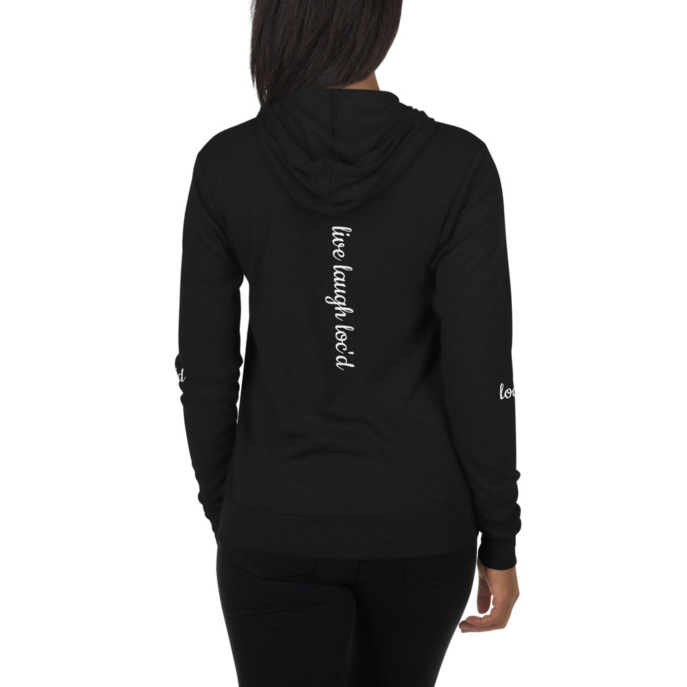 Live Laugh Loc'd Unisex Zip Hoodie