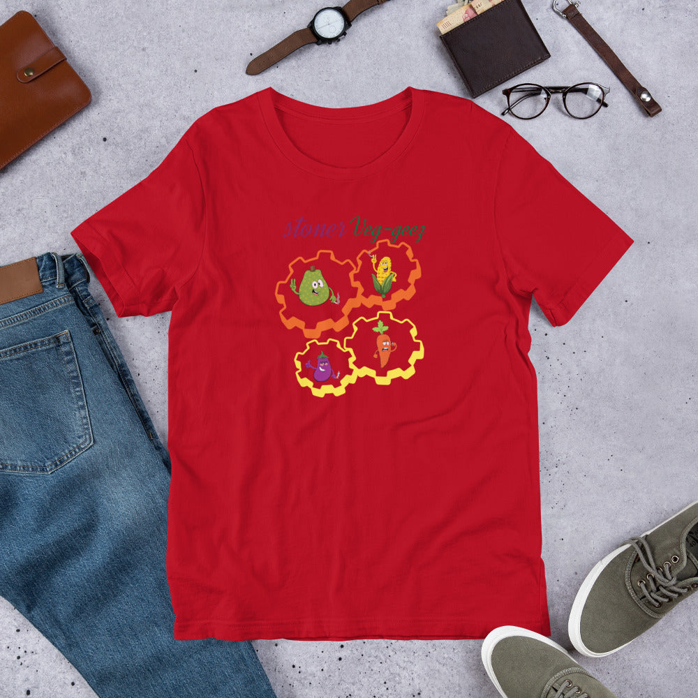 Stoner Veg-geez Cogs & Gears  T-Shirt