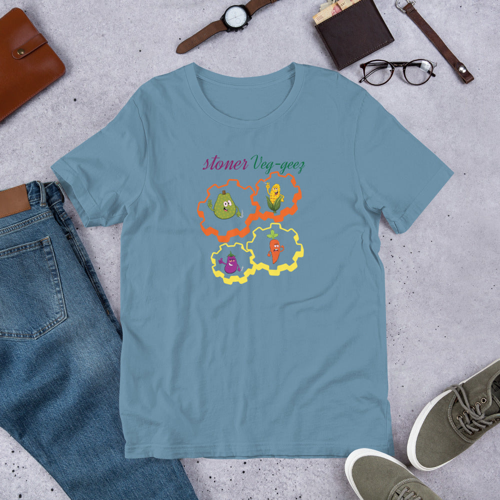 Stoner Veg-geez Cogs & Gears  T-Shirt