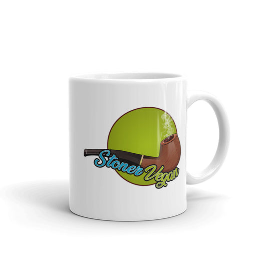 Stoner Vegan White Glossy Mug