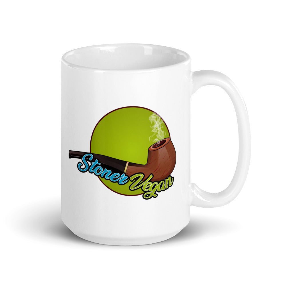 Stoner Vegan White Glossy Mug