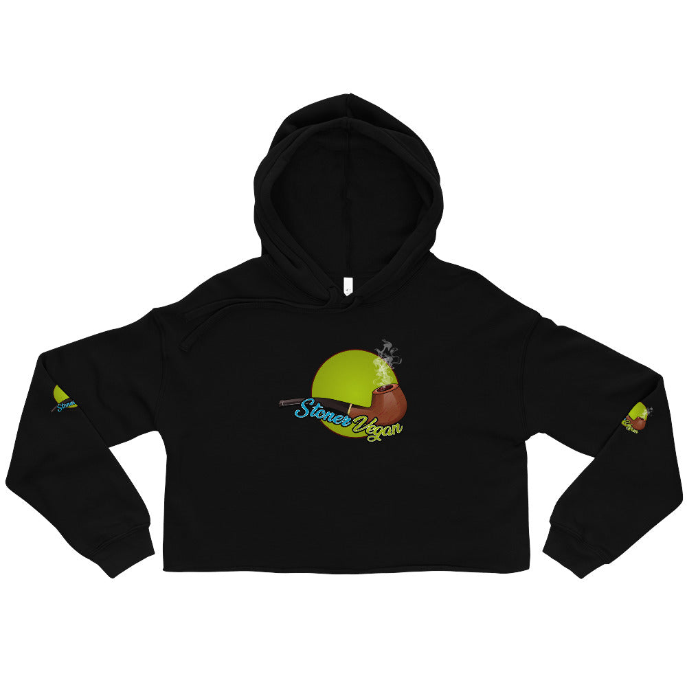 Stoner Vegan Crop Hoodie