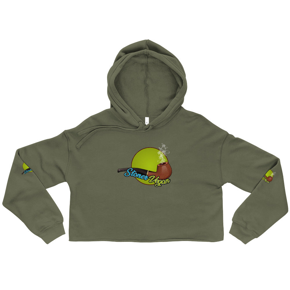 Stoner Vegan Crop Hoodie